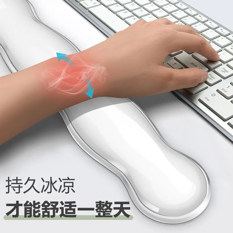 Mouse pad with wrist rest, keyboard rest, anti slip silicone - Image 6