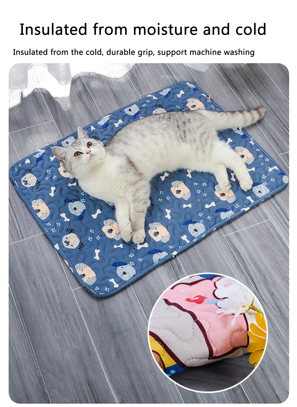 Moisture Proof Pet Dog Floor Mat Cooling Sofa Cushion Skin Friendly - Image 5