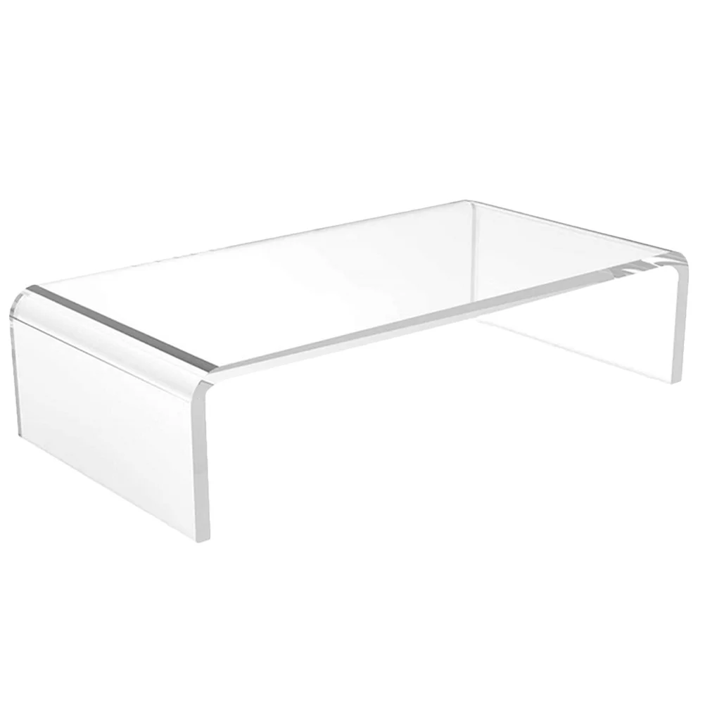Clear Acrylic Monitor Stand 15Cm Height For Computer Laptop Ergonomic - Image 5
