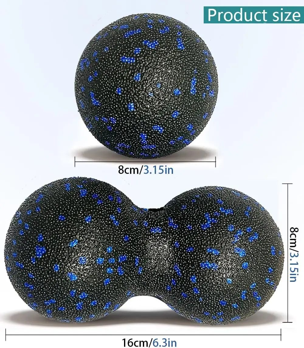 3 in 1 Foam Roller Set with Peanut Massage Ball,Yoga Roller, Massage - Image 2